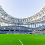 Священник освятил поле арены в Нижнем Новгороде перед матчем «Пари НН» — «Балтика»