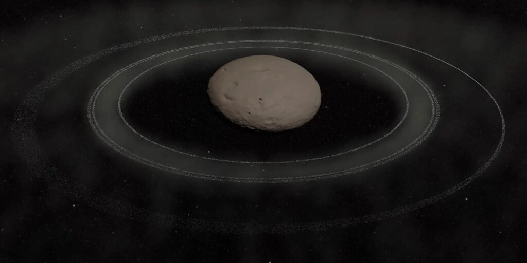 Загадочный объект между Сатурном и Ураном начал развивать собственную систему колец