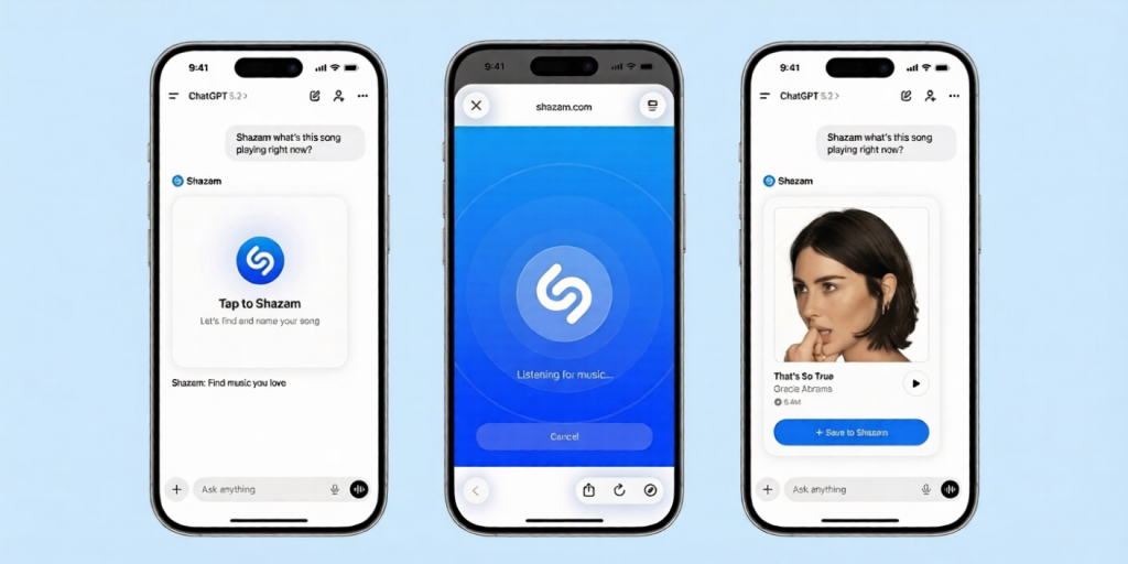 В ChatGPT появился Shazam: бот теперь умеет определять и находить песни