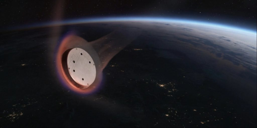 SpaceX впервые испытала «летающую тарелку» Starfall для доставки грузов по орбите