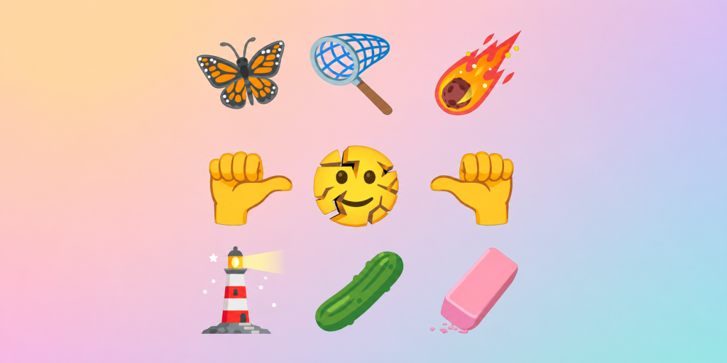 Треснувшее лицо и метеор: в Unicode показали 9 новых эмодзи